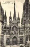 VINTAGE POSTCARD Rouen Cathedral and the tower of Butter