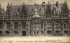 VINTAGE POSTCARD Rouen Law courts Built in 1499 Old Parliament of Normandy