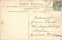 VINTAGE POSTCARD Rouen Law courts street Unit to the Judaica Jews