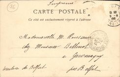 VINTAGE POSTCARD Rouen Square Holy Ouen Abside of L church dimensions Northern