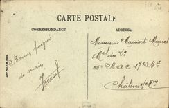 VINTAGE POSTCARD Paris L Town hall Seen from of the Tower Jacques Saint