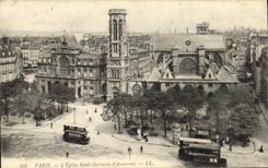 VINTAGE POSTCARD Paris L Church Saint Germain