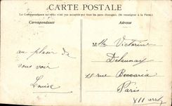 VINTAGE POSTCARD Paris Park Heap Colonnades