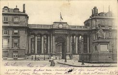 VINTAGE POSTCARD Paris Room of the L Church