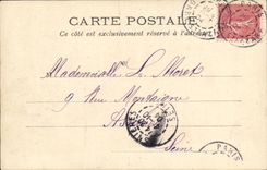 VINTAGE POSTCARD Paris Room of the L Church