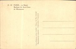 VINTAGE POSTCARD Paris in Basilica of the Sacring Heart of Montmartre