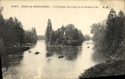 CPA Bois de Boulogne La Pointe de L ile et le Grand Lac