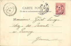 VINTAGE POSTCARD Paris Town hall of the 20th District