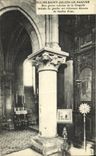 VINTAGE POSTCARD Paris Church Julien Saint Poor large column of the vault