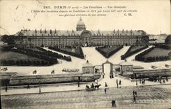 CPA Paris Les Invalides Vue Generale L Hotel