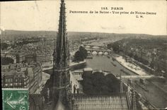 CPA Paris Panorama de la Seine Vue Prise de Notre Dame