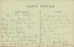 VINTAGE POSTCARD Paris Avenue of Wood Taken of L Arc de Triomphe