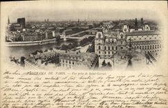 VINTAGE POSTCARD Paris Of Seen from of Gervais Saint