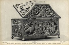 CPA Paris Notre Dame Le Tresor Coffret en argent dite de SAint Thomas Becket