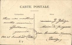 CPA Paris Boulevard Pasteur pris de la rue du Chateau Tour Eiffel