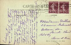 VINTAGE POSTCARD Paris Notre Dame Side Face