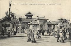 CPA Marseille Exposition Coloniale Pavillon du Tonkin