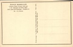 VINTAGE POSTCARD Massillon School  a  Quay of Celestins Paris lV the Balcony