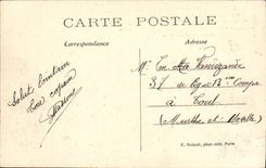 VINTAGE POSTCARD Vincennes L Airplane Henri Farman controls by Fequant and the Marconnet captain