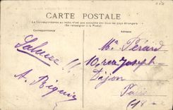 POSTAL Pierrefonds de la VENDIMIA vista del parque