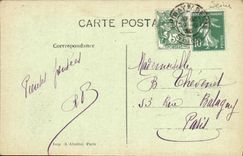 VINTAGE POSTCARD Interior Epinay on the Seine of L Church