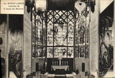 VINTAGE POSTCARD Epinay S the Seine Interieur of NR Rams Missions