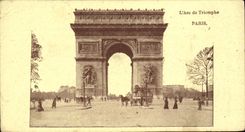 POSTAL L Arc de Triomphe Paris de la VENDIMIA