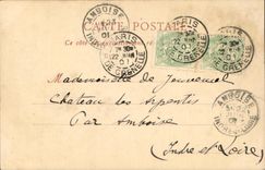 CPA Exposition Universelle De 1900 Paris Vue sur la Seine prise du Pont Alexandre lll tour Eiffel