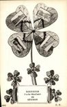 VINTAGE POSTCARD To remember Gate Happiness of Sevrres Clover