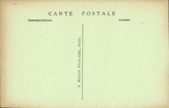 VINTAGE POSTCARD Garenne Doves L junction Avenue of Lutece Coffee of L junction