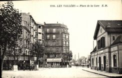 CPA Les Vallees Place de la Gare