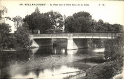 CPA Billancourt Le Pont sur le Petit Bras de la Seine 