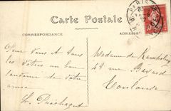 VINTAGE POSTCARD Paris Places D Antwerp and Sacre Heart