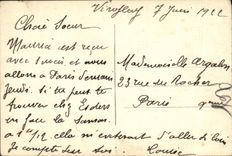 Militaria enmaranado de Paris de la POSTAL de la VENDIMIA Arc de Triomphe