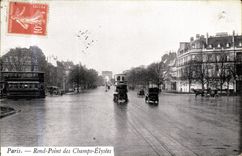 CPA Paris Rond Point des Champs Elysees 