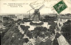 CPA Paris Montmartre Le Moulin de la Galette Vue generale 