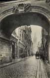 VINTAGE POSTCARD Rouen the street of the large clock