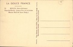 Los lugares de Ruan de la POSTAL de la VENDIMIA ponen el arco de Jeanne D en su desbaste cortan a Maximo Real del Sarte