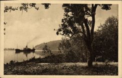 VINTAGE POSTCARD Of Rouen in Le Havre the Seine around Caudebec in Caux