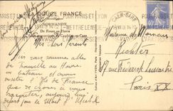 VINTAGE POSTCARD Of Rouen in Le Havre the Seine around Caudebec in Caux