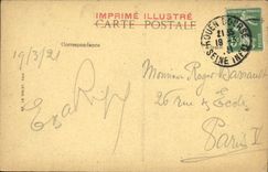 VINTAGE POSTCARD Rouen Cathedral First gallery of frontage serration blazing style