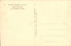VINTAGE POSTCARD Holy Valery in Caux Valeriquais Stage Cloakrooms and the Bar Tennis