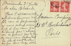 POSTAL Valerio santo de la VENDIMIA en las esclusas que limpian con un chorro de agua de Caux