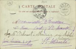 VINTAGE POSTCARD Holy Valery in Caux Thrown L Downstream Lighthouse