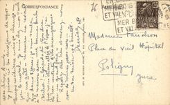 VINTAGE POSTCARD Holy Valery in Caux Old women houses