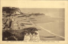 VINTAGE POSTCARD Holy Valery in Caux View the Cliffs D downstream