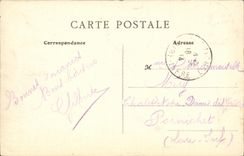 VINTAGE POSTCARD Holy Valery in Caux the Pier one Day of Storm Lighthouse