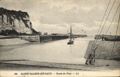 VINTAGE POSTCARD Holy Valery in Caux Left the Port