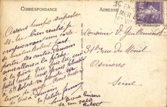 VINTAGE POSTCARD Holy Valery in Caux Left the Port