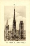 VINTAGE POSTCARD Rouen Arrows of Notre Dame